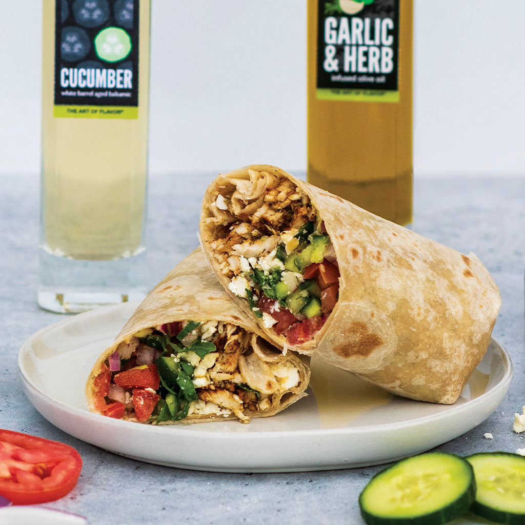 Mediterranean Chicken Wrap
&ndash; SEARED LIVING