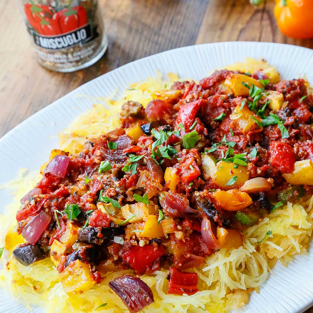 Spaghetti Squash Ratatouille | Seared Living – SEARED LIVING