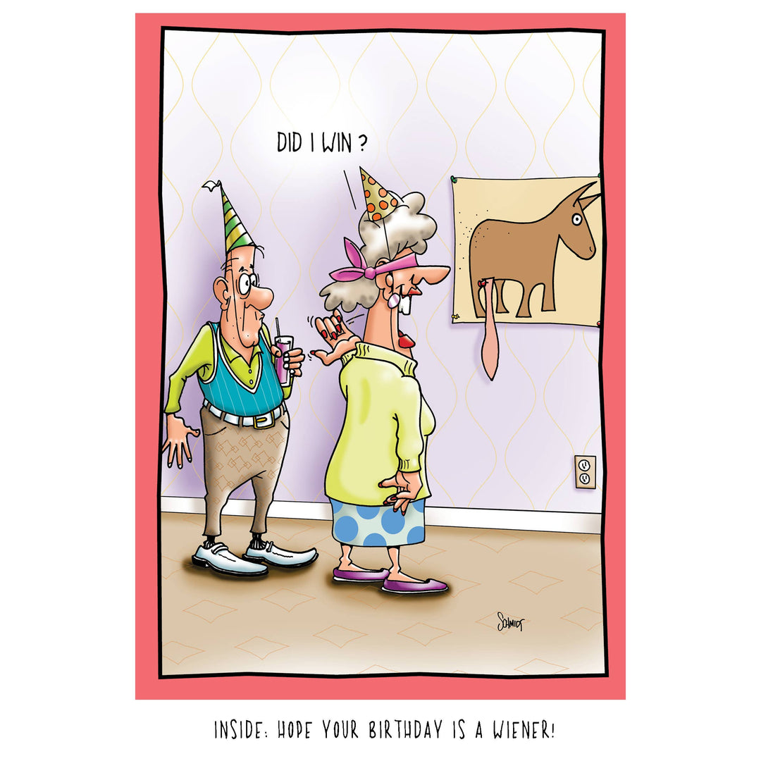 Pin the Tail on the Donkey | Funny Birthday Card