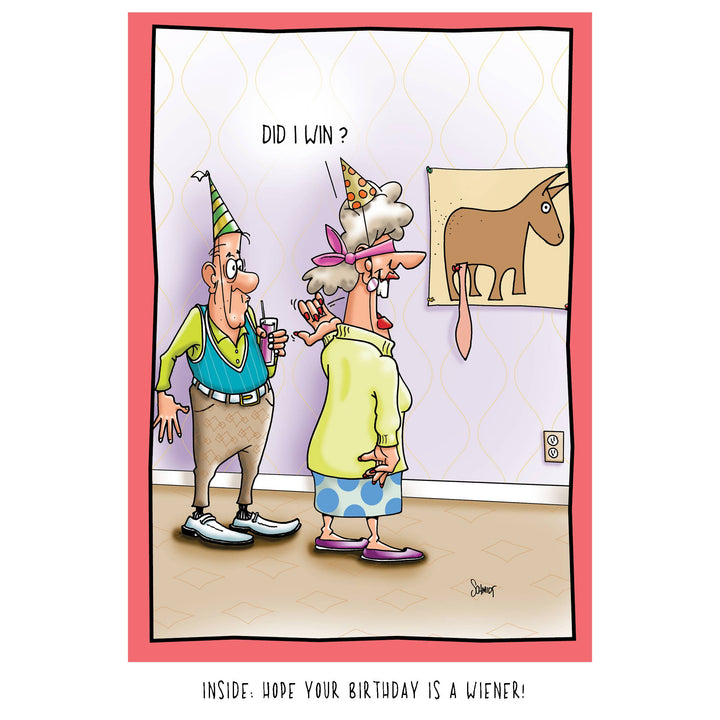 Pin the Tail on the Donkey | Funny Birthday Card