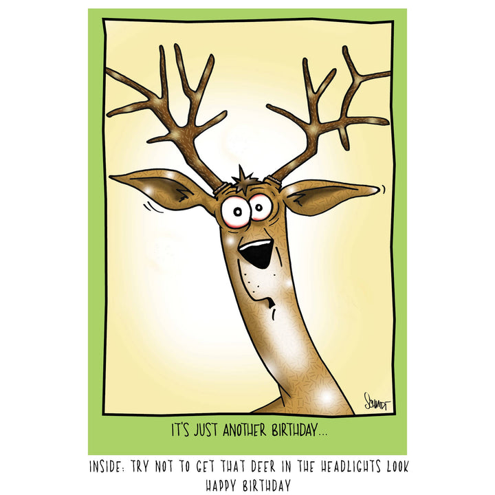 Deer in Headlights | Humorous Birthday Card