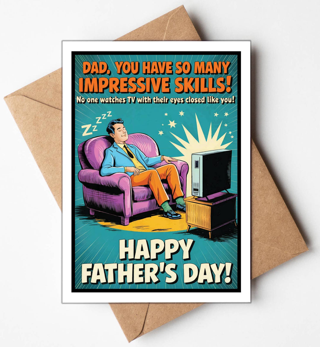 Funny Fathers Day Card   Dad, you have so many impressive skills...