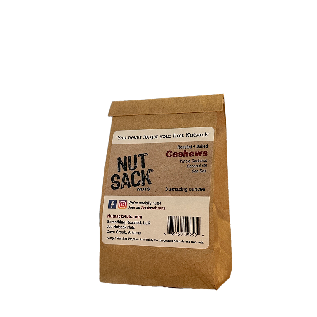 Nut Sack Cashews - Mini (3oz)