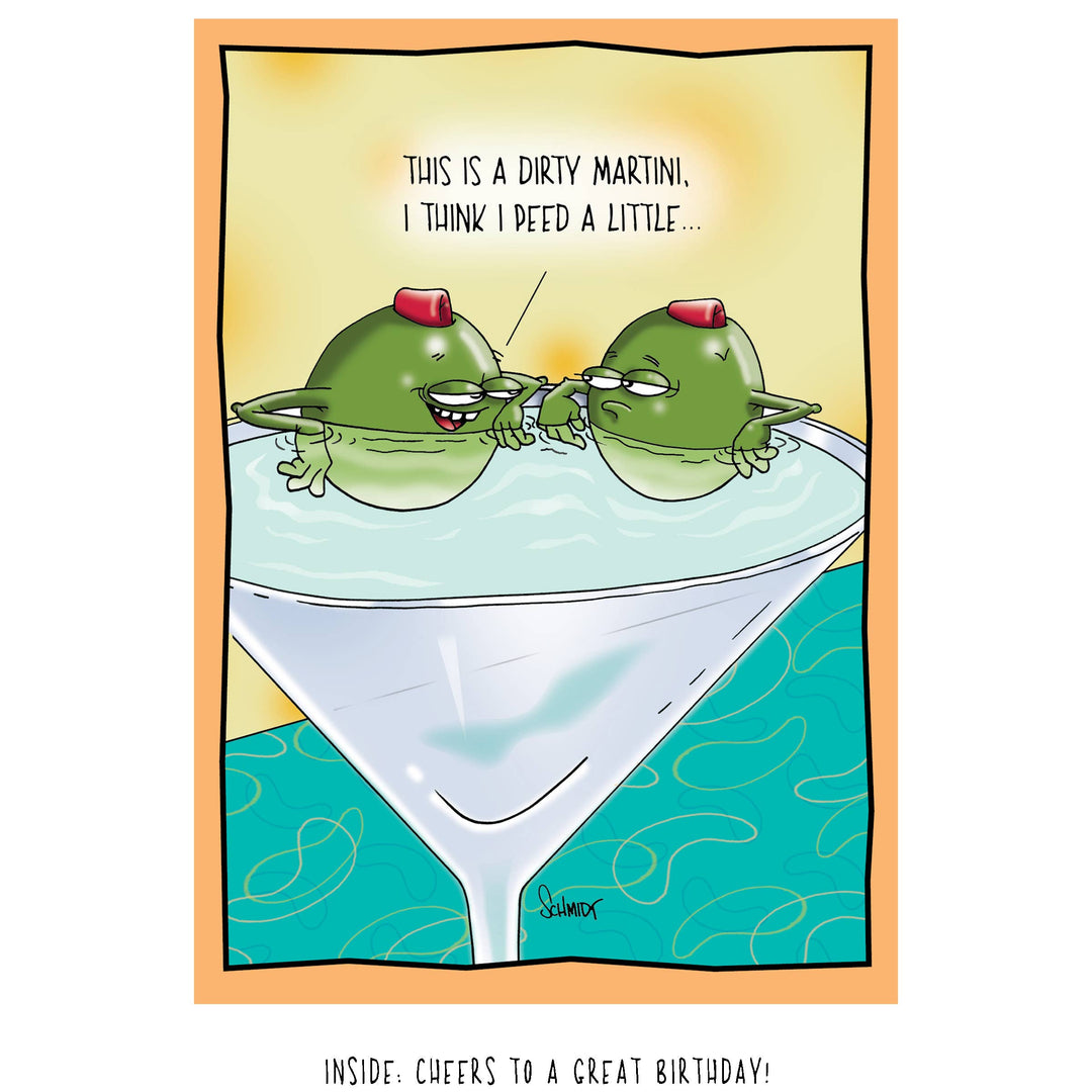 Dirty Martini | Hilarious Birthday Card