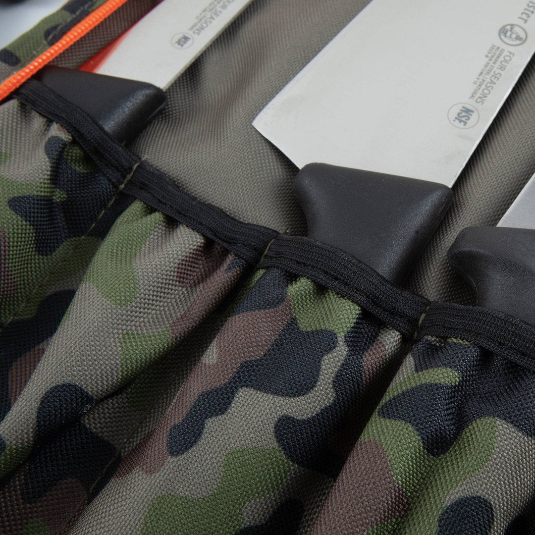 Camouflage Knife Roll - 5 Pocket