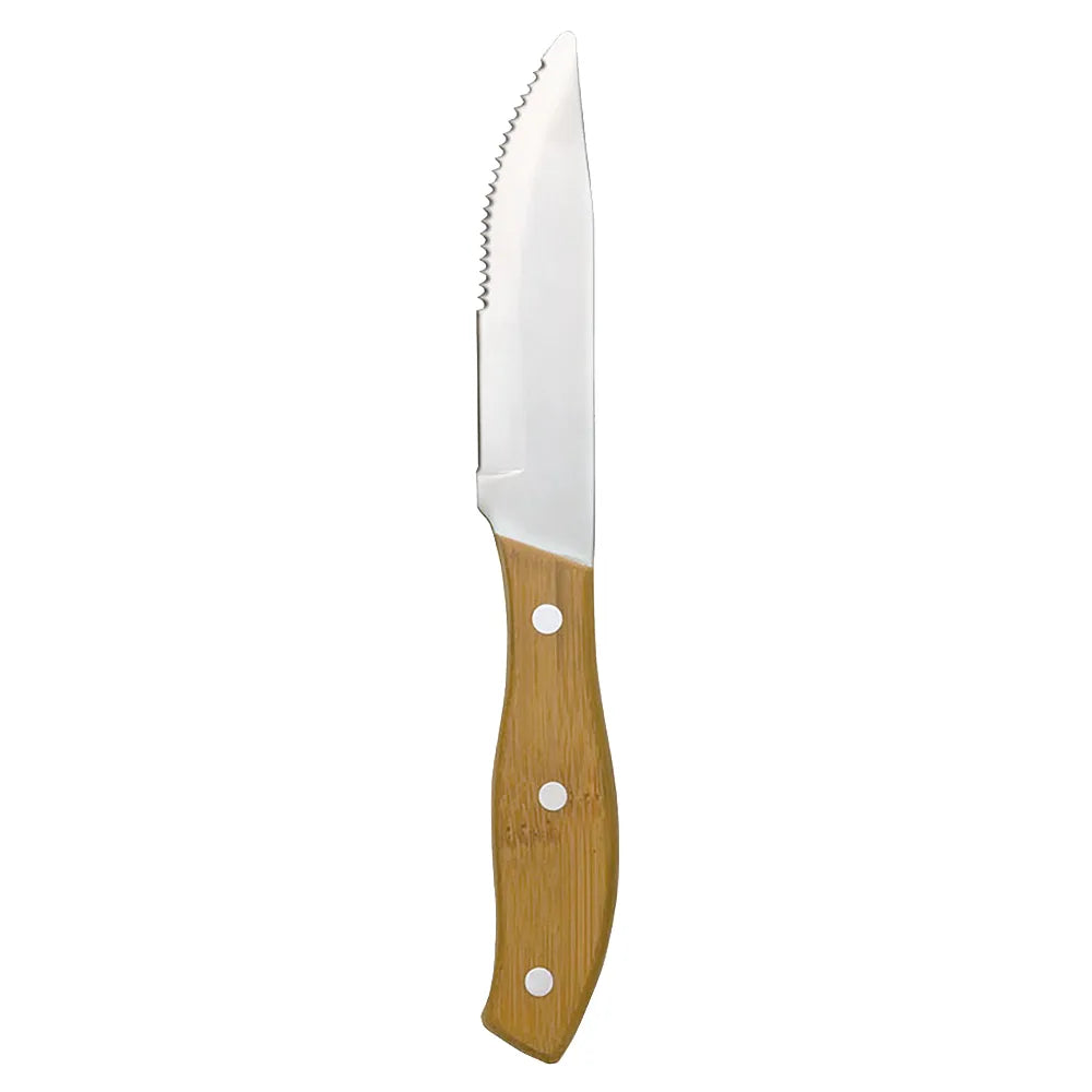 Libbey Steak Knife Bamboo Handle  200 1582