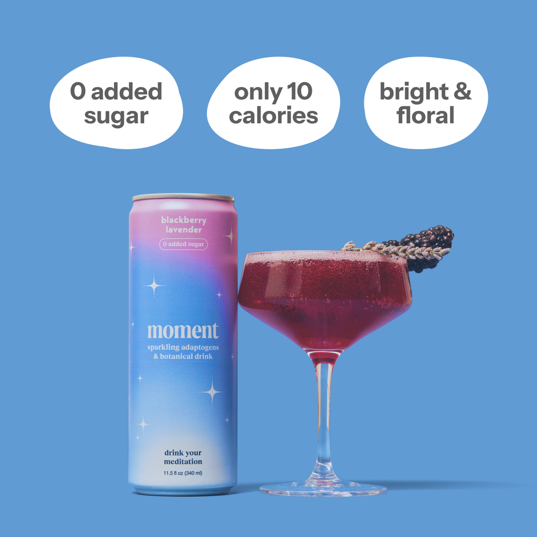 MOMENT Blackberry Lavender botanical soda