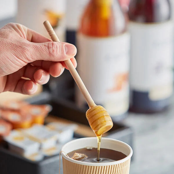 Wood Honey Dipper -6 inch - Indulge Snacks