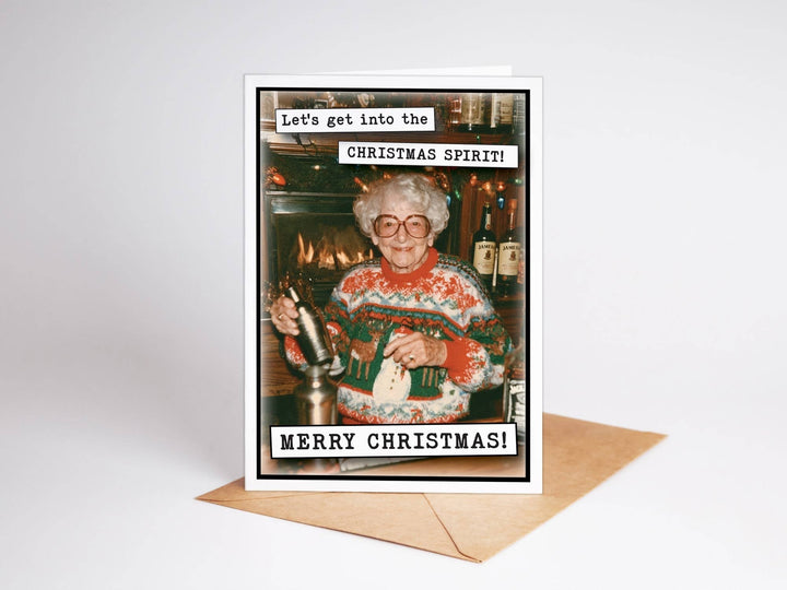 Holiday Cards, Christmas Cards Funny 2026 - "Grandma Drinks"