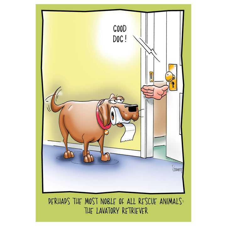 Lavatory Retriever | Funny Birthday Card