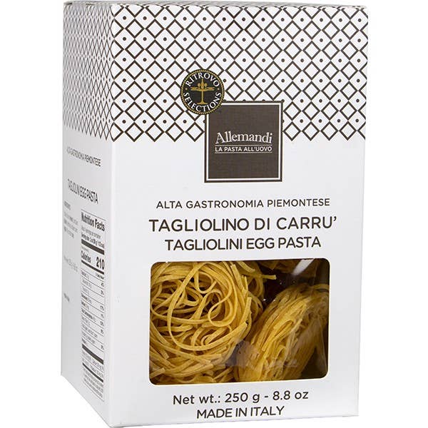 Allemandi Tagliatelle Nests, egg pasta with cage free eggs