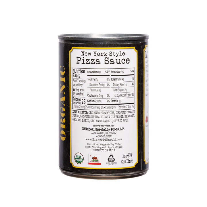 Bianco DiNapoli Organic New York Style Pizza Sauce  15 oz