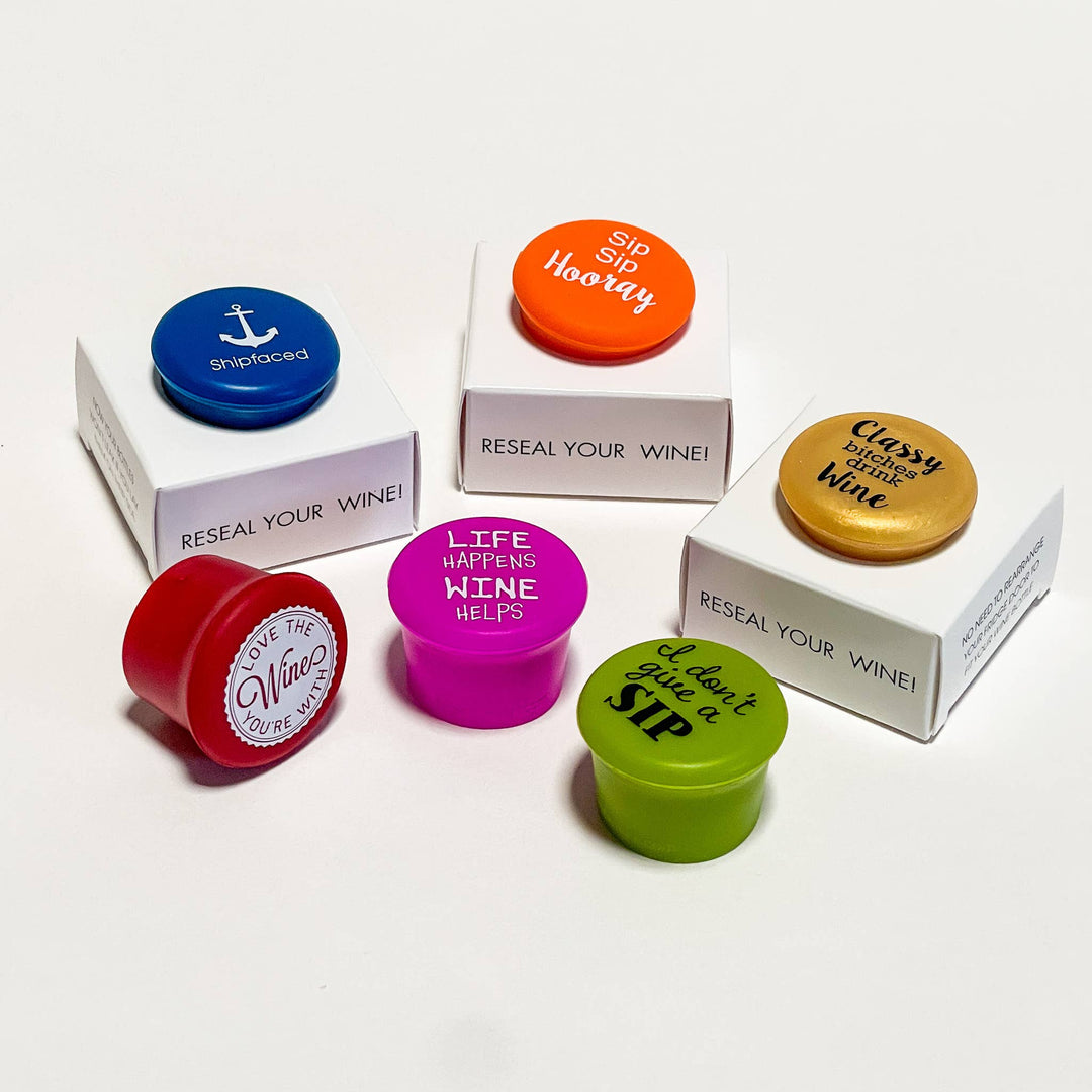 Wine Cap Counter Display | Fun Wine Stoppers