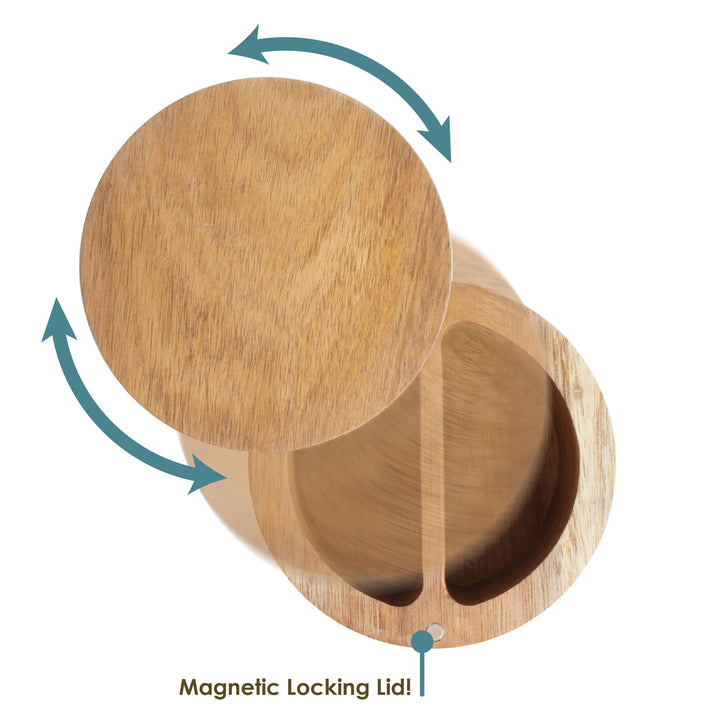 Rock & Branch - Acacia Duet Salt Cellar