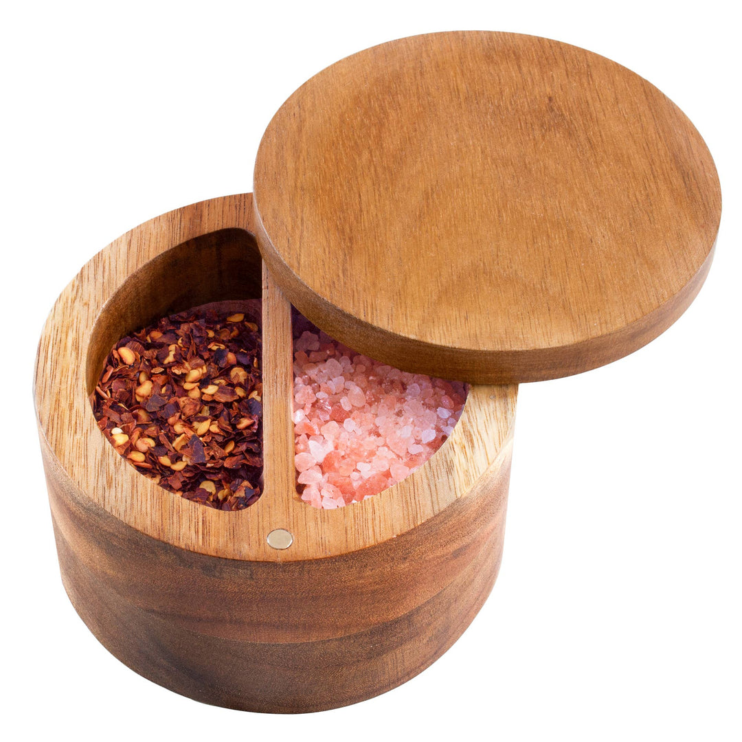Rock & Branch - Acacia Duet Salt Cellar