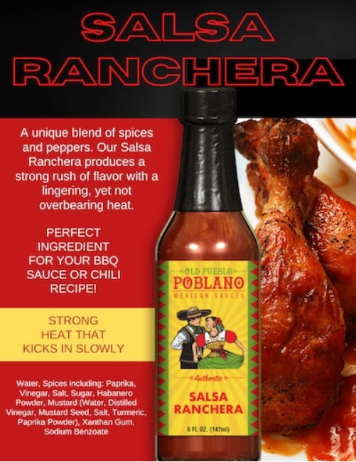 Old Pueblo Poblano Salsa Ranchera