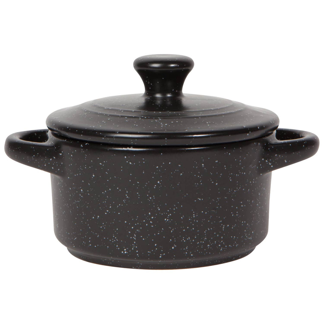 Black Cocotte Stoneware with Lid