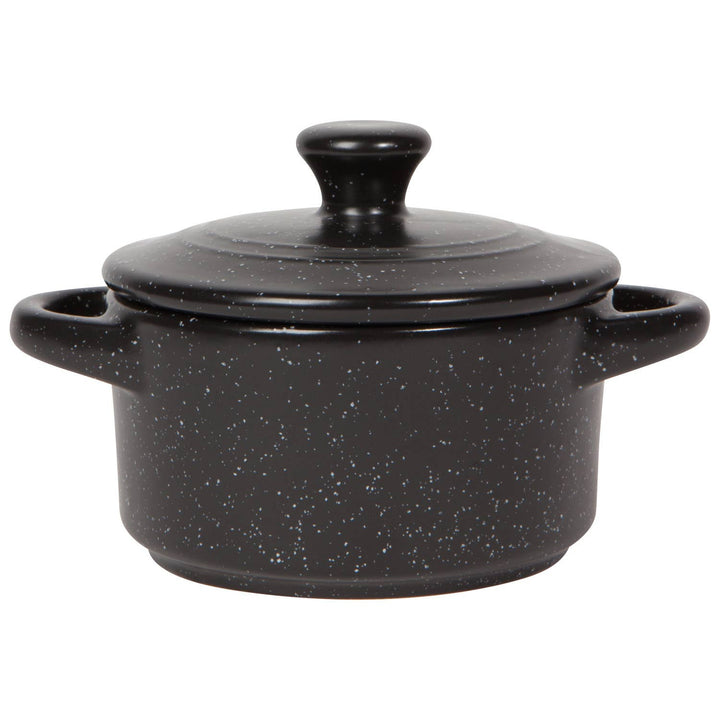 Black Cocotte Stoneware with Lid