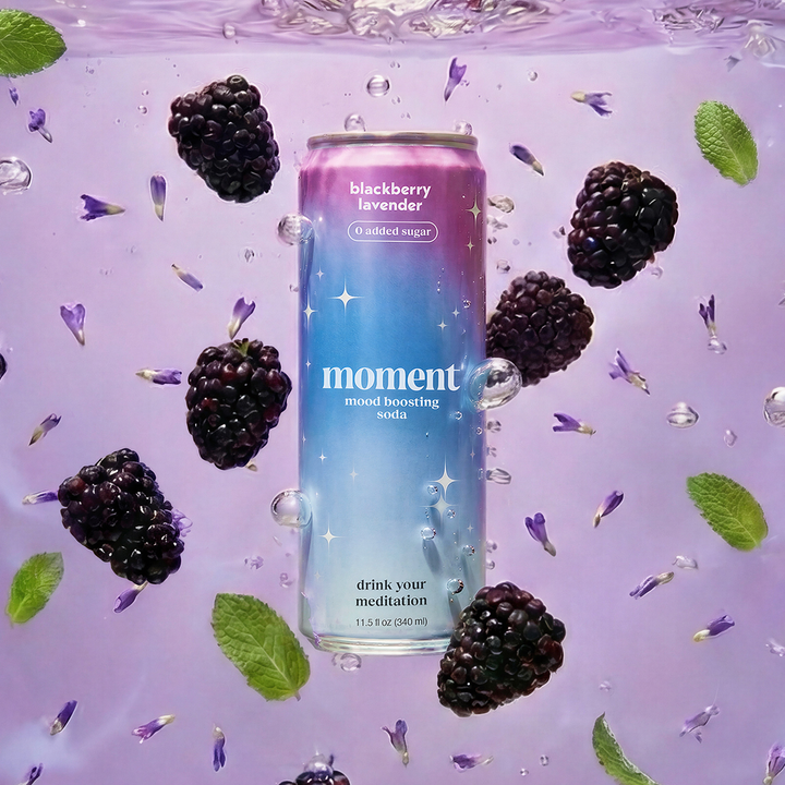 MOMENT Blackberry Lavender botanical soda