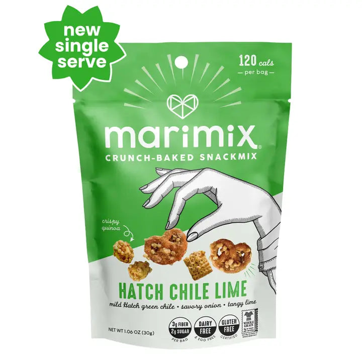 Marimix Crunch-Baked Snackmix - Hatch Chili Lime - Minis - 1.06oz