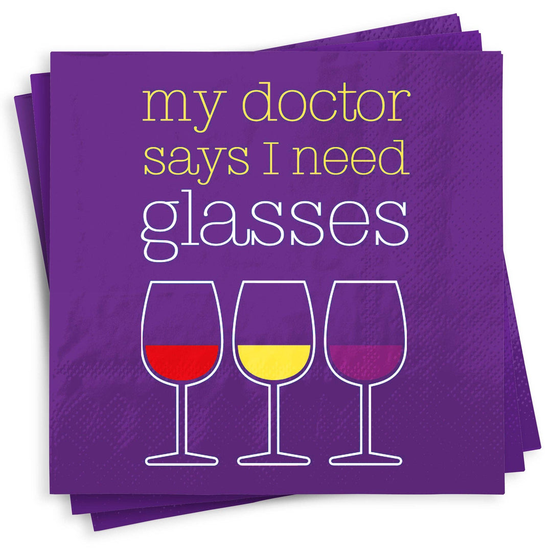 Funny Cocktail Napkins - My Doctor Says