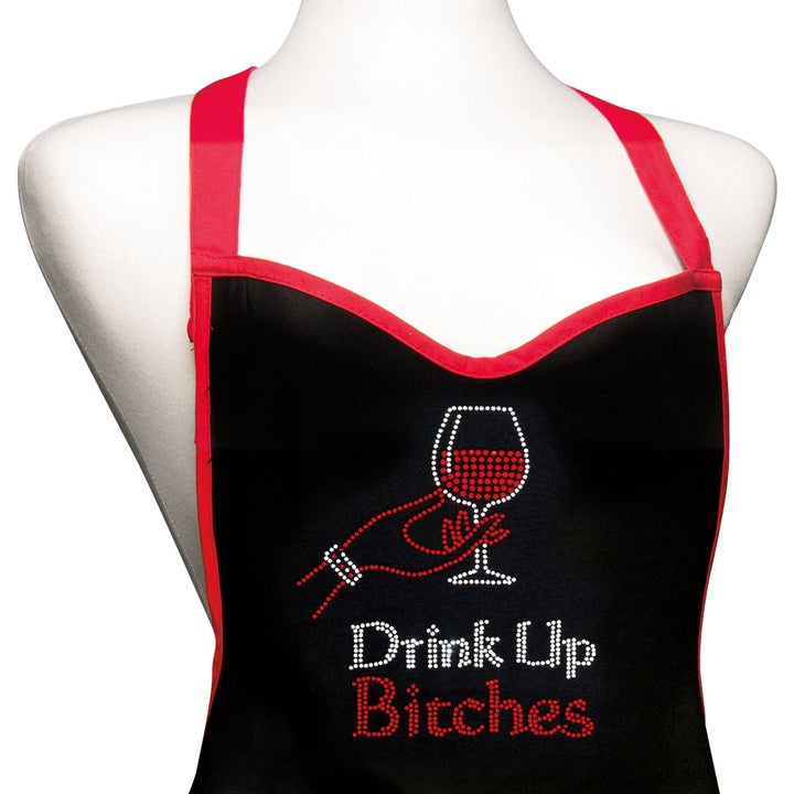 Sweetheart Rhinestone Apron - Drink Up Bitches