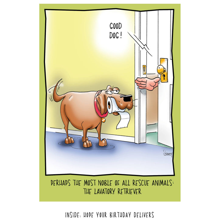 Lavatory Retriever | Funny Birthday Card