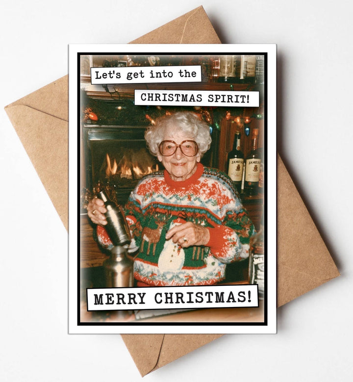 Holiday Cards, Christmas Cards Funny 2026 - "Grandma Drinks"