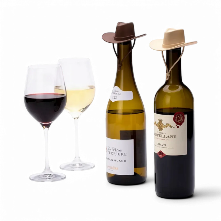 Howdy - 2 Cowboy Hat Bottle Stoppers