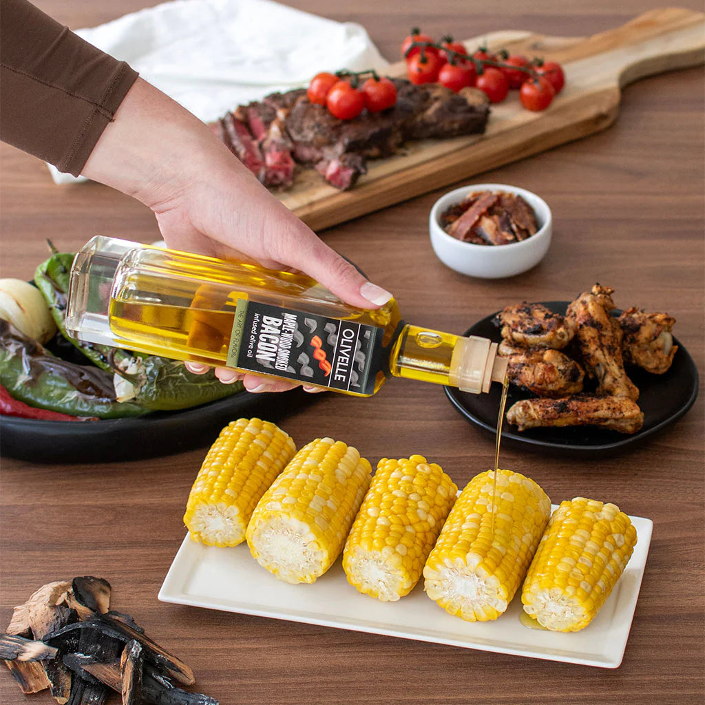 Maple-wood Smoked Bacon Infused Olive Oil