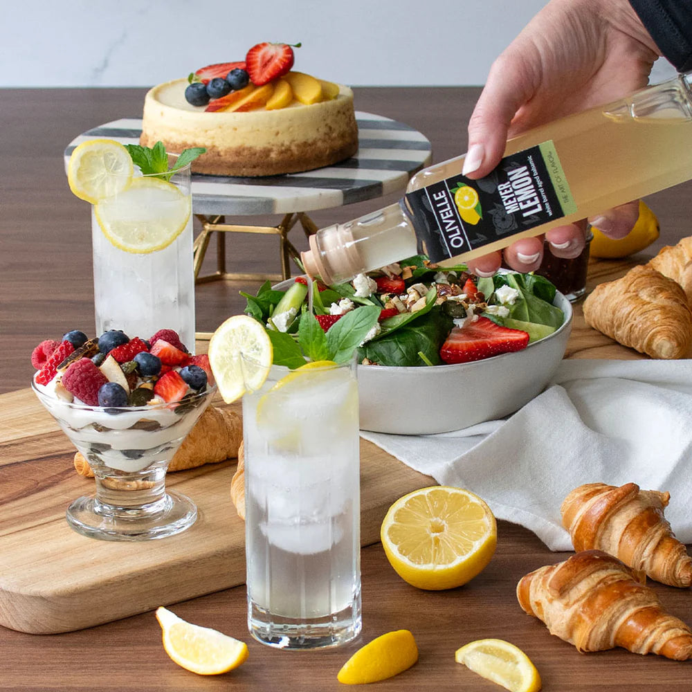 Perfect Pairing: Tuscan Herb Infused Olive Oil & Meyer Lemon White Barrel Aged Balsamic