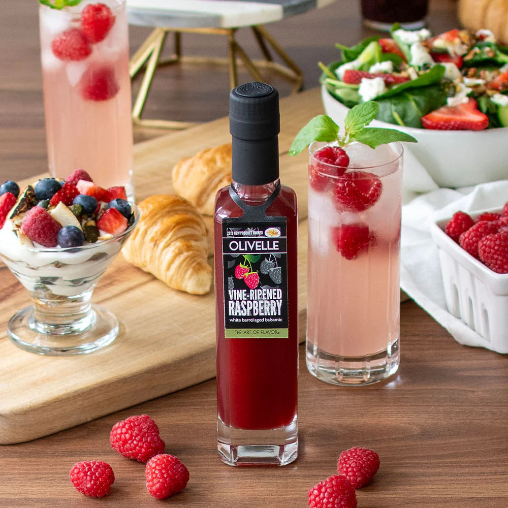 Perfect Pairing: Sicilian Lemon Infused Olive Oil & Vine-ripened Raspberry White Barrel Aged Balsamic