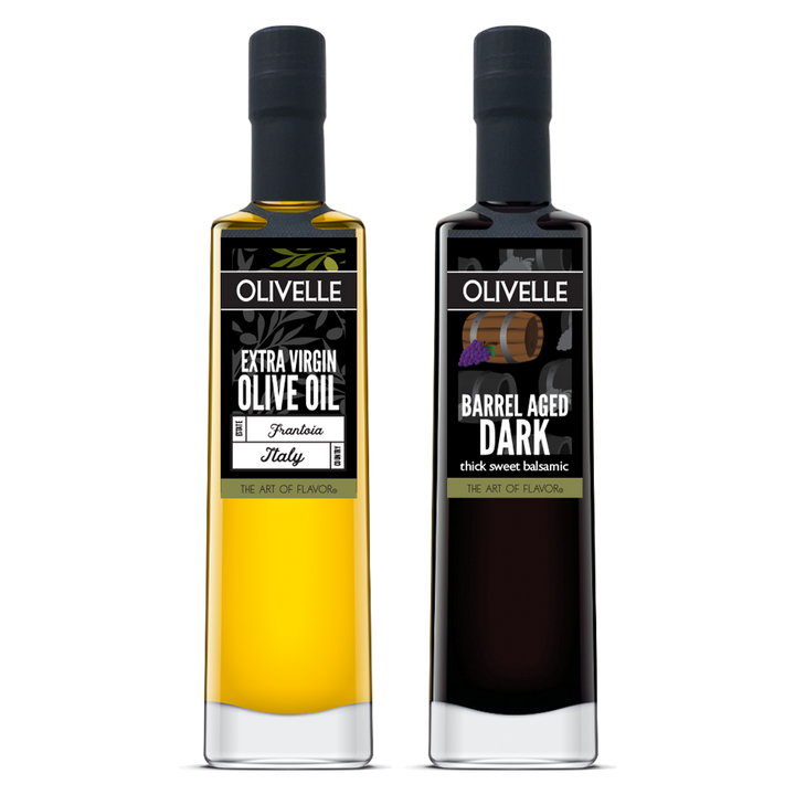 Perfect Pairing - Frantoia Italian Extra Virgin Olive Oil & Barrel Aged Dark Balsamic