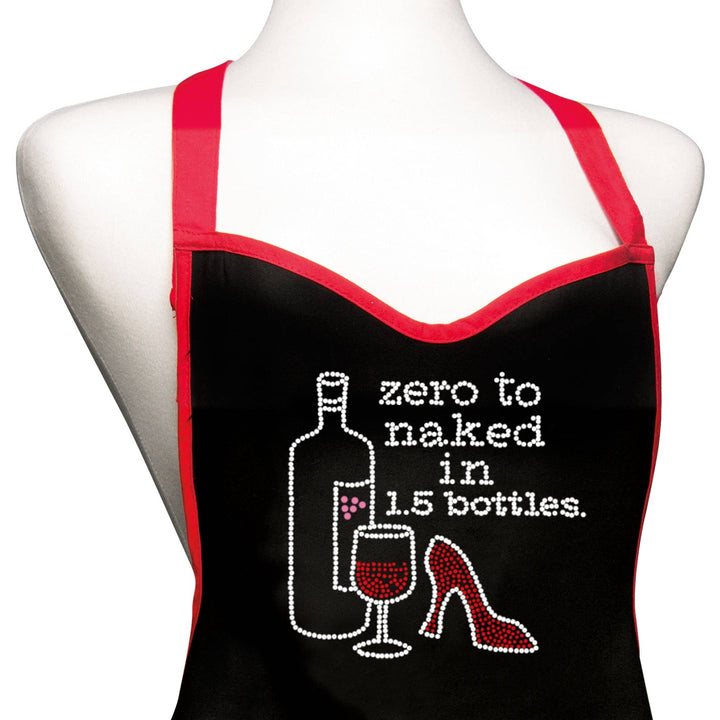Sweetheart Rhinestone Apron - Zero to Naked