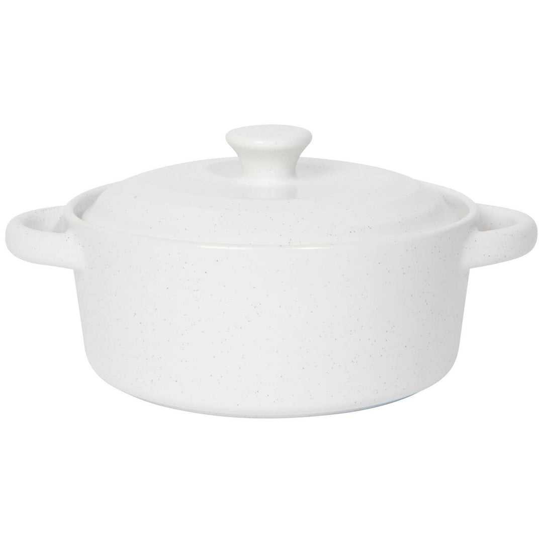 White Brie Baker Stoneware with Lid