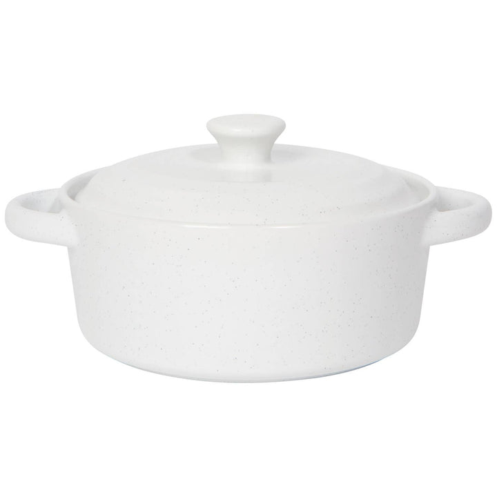 White Brie Baker Stoneware with Lid