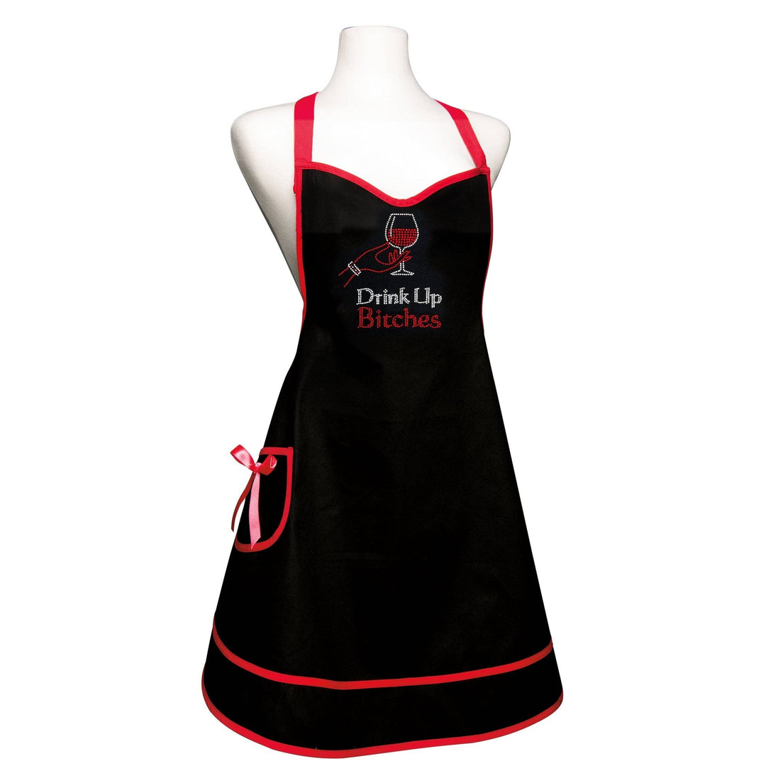 Sweetheart Rhinestone Apron - Drink Up Bitches