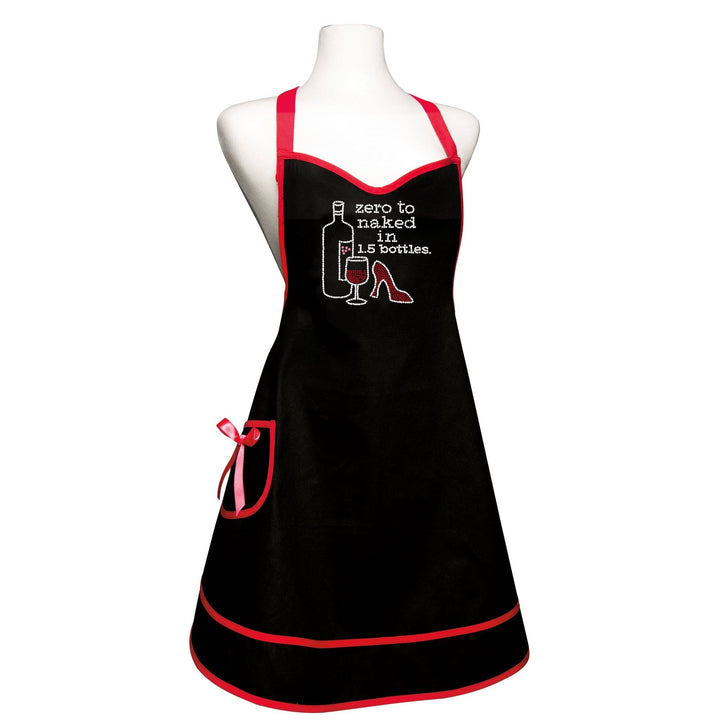 Sweetheart Rhinestone Apron - Zero to Naked