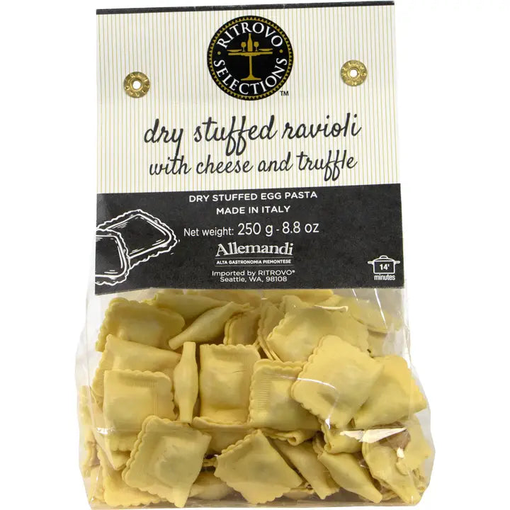 Dry Stuffed Ravioli with cheese and truffle