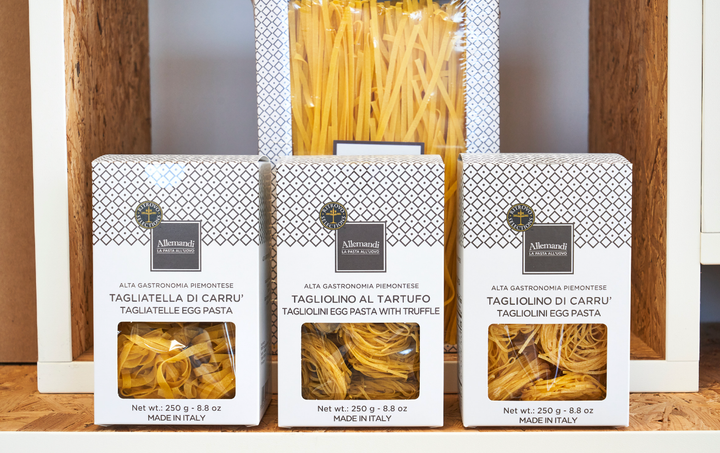 Allemandi Tagliatelle Nests, egg pasta with cage free eggs