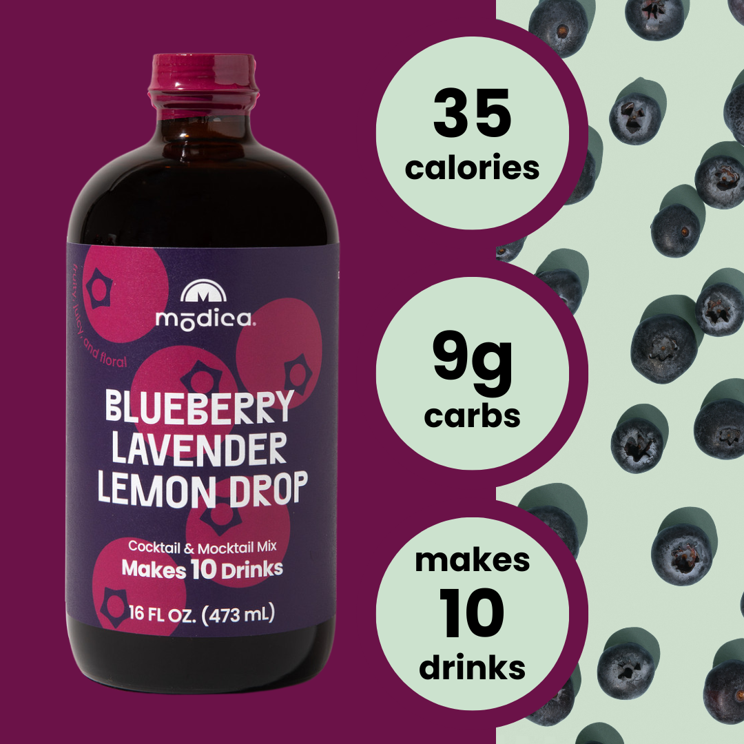 Blueberry Lavender Lemon Drop Cocktail & Mocktail Mix