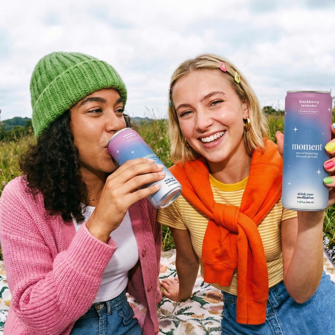 MOMENT Blackberry Lavender botanical soda