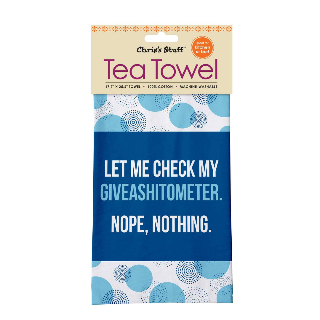 Giveashitometer Tea Towel