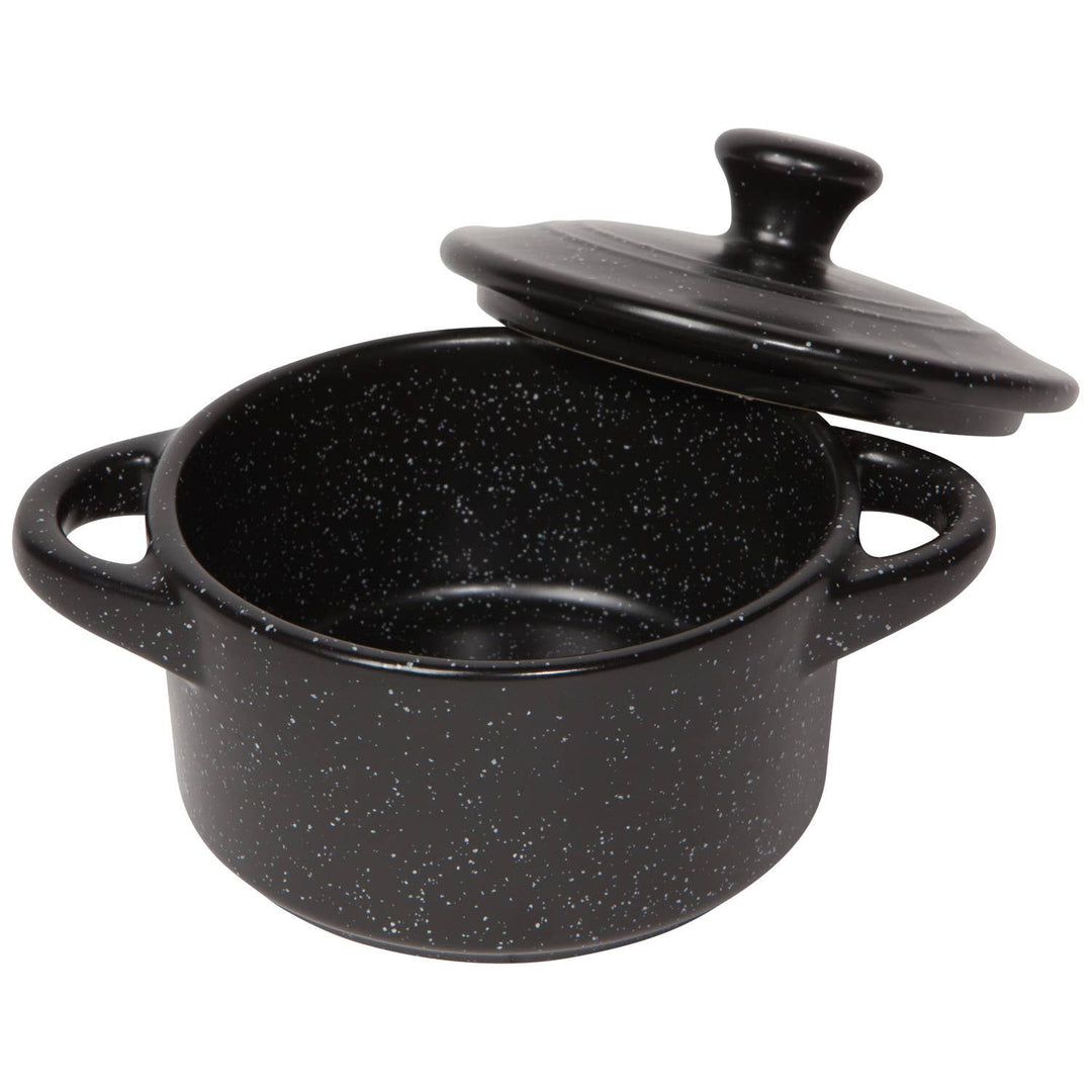 Black Cocotte Stoneware with Lid
