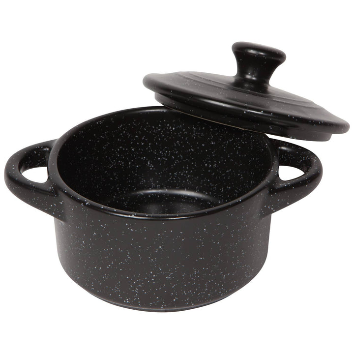 Black Cocotte Stoneware with Lid