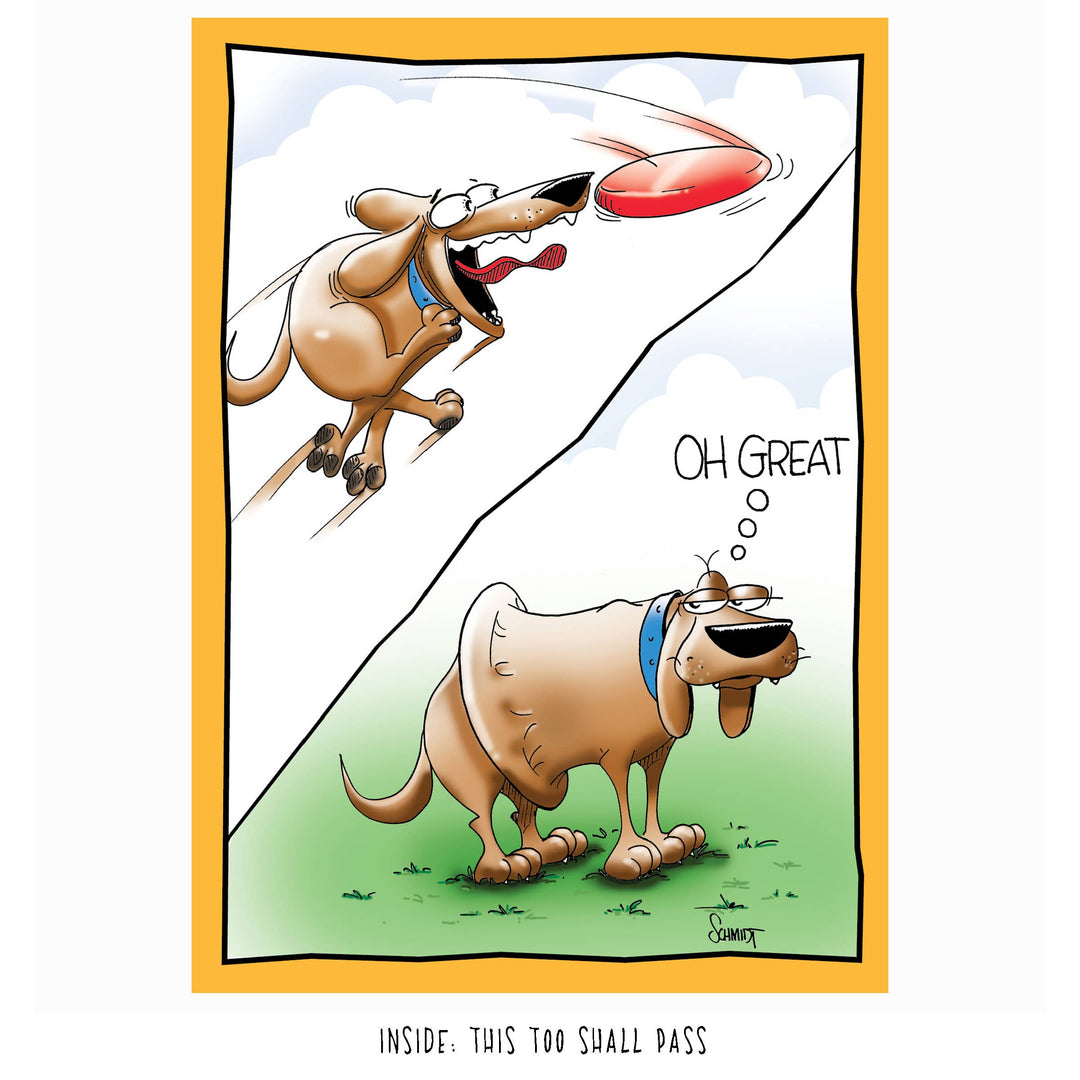 Frisbee Dog | Funny Encouragement Card