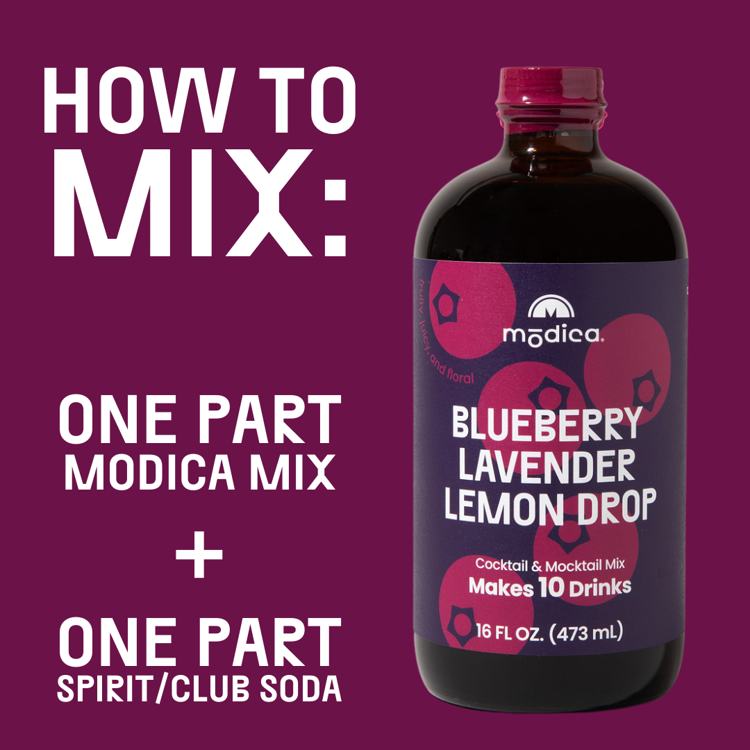 Blueberry Lavender Lemon Drop Cocktail & Mocktail Mix