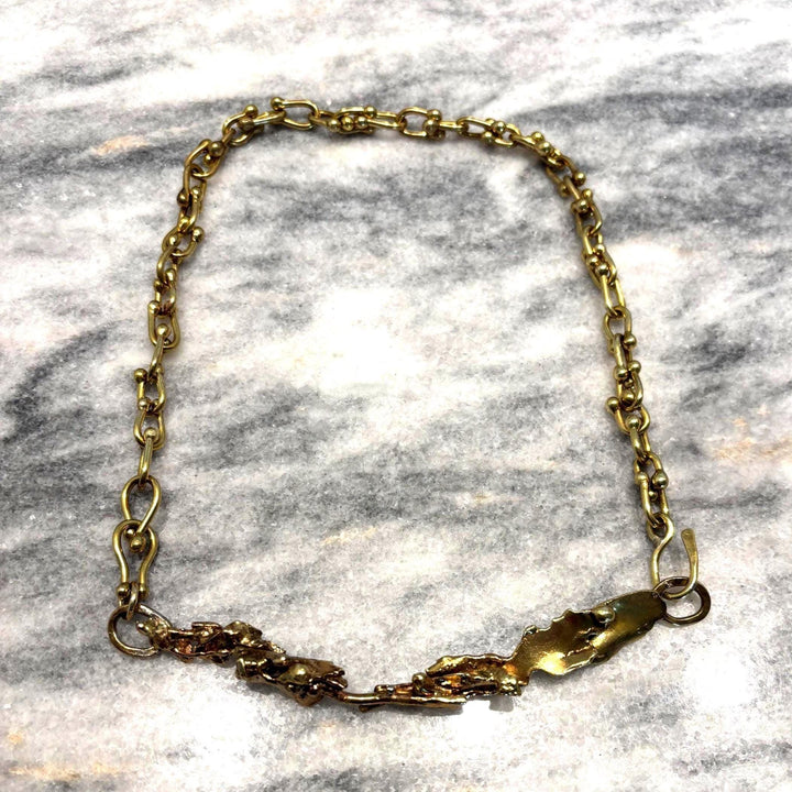Handmade Forged Chain Necklace | Artisan Statement Necklace | Adjustable Convertible Necklace | Wearable Art