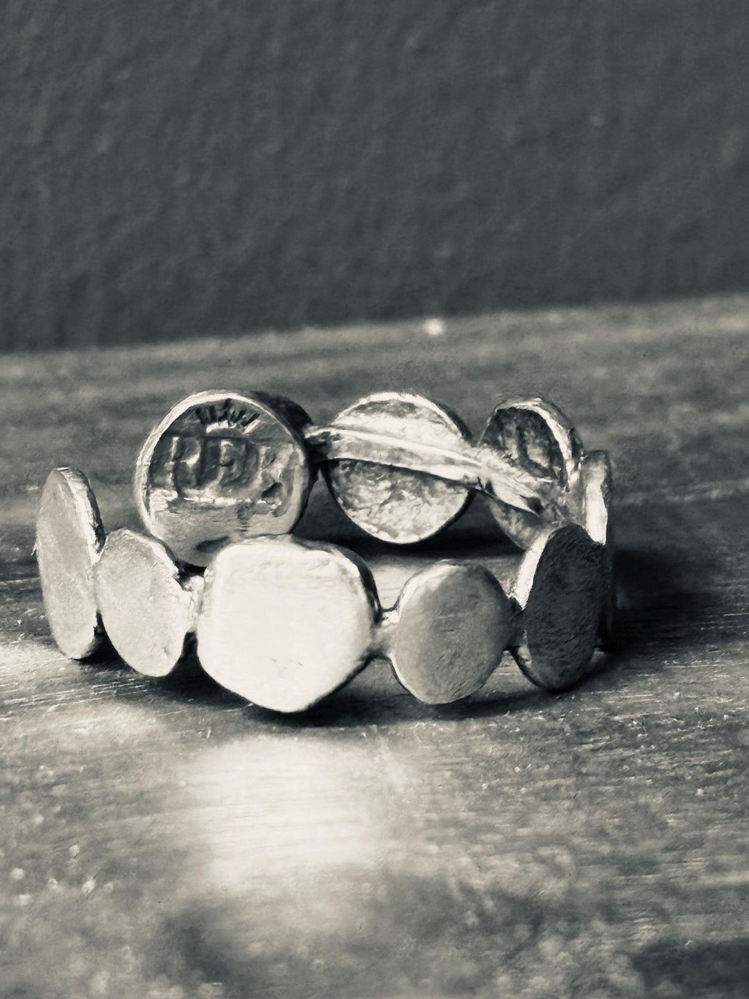 Sterling Silver Adjustable Ring, Organic Disc Statement Ring, Modernist Brutalist Ring, Handmade Sculptural Silver Jewelry
