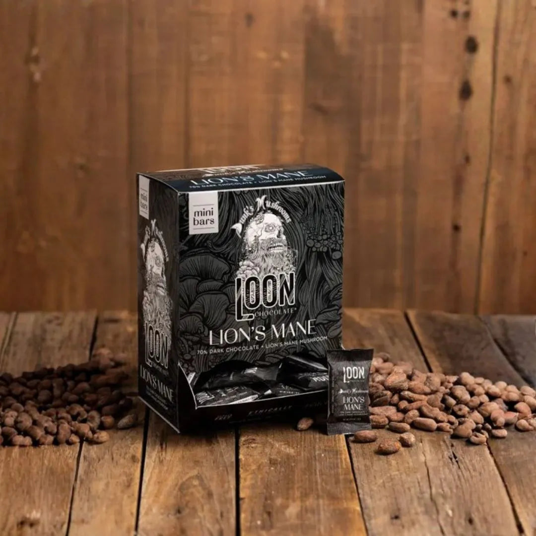 Lion's Mane Dark Chocolate Mini Bar   0.35 oz